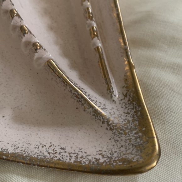 Gilded mid century ashtray/ accessory tray - Picture 2 of 6